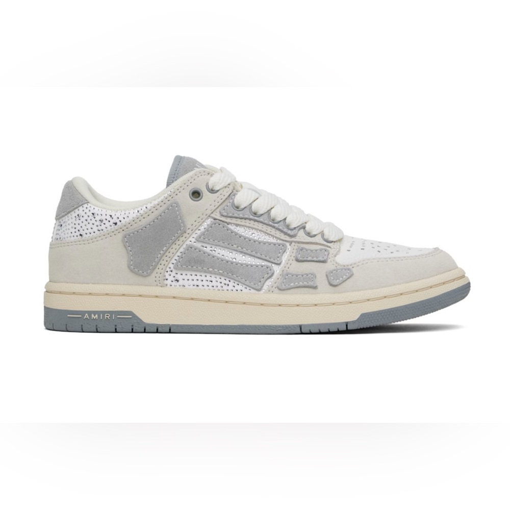 Amiri Crystal Suede Skel Top Low Sneakers